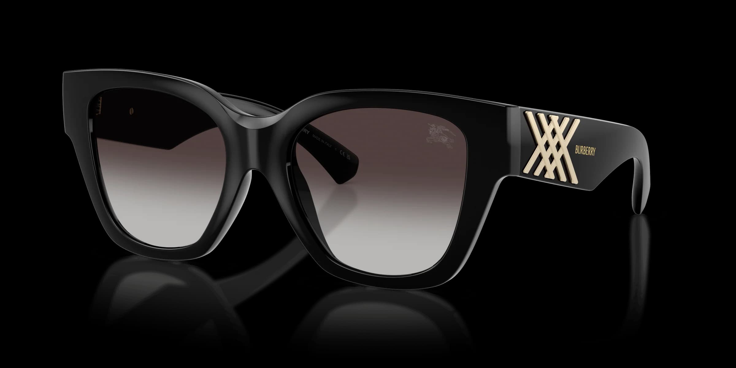 Cat-Eye Sunglasses in Black