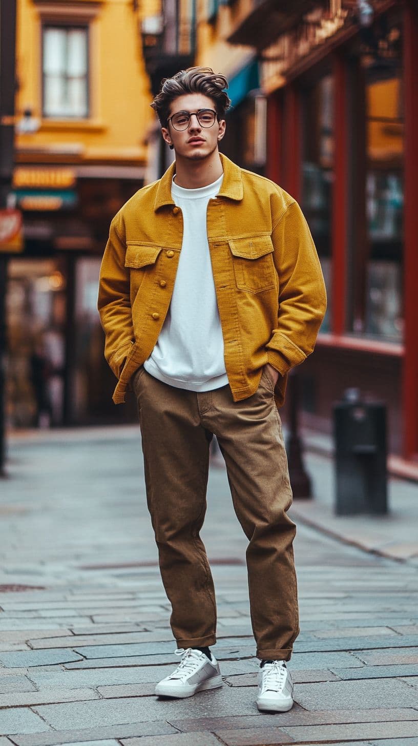 Ochre Corduroy Overshirt