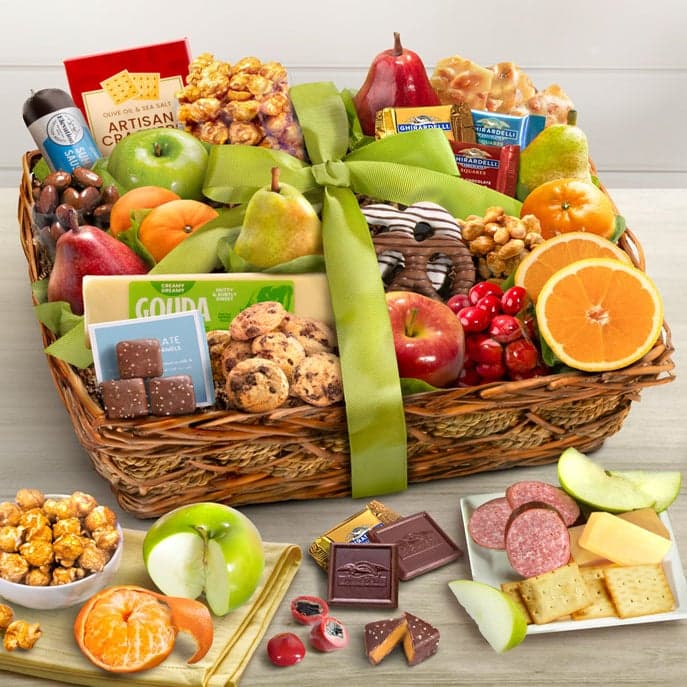 Feel Better Fruit & Sweets Basket