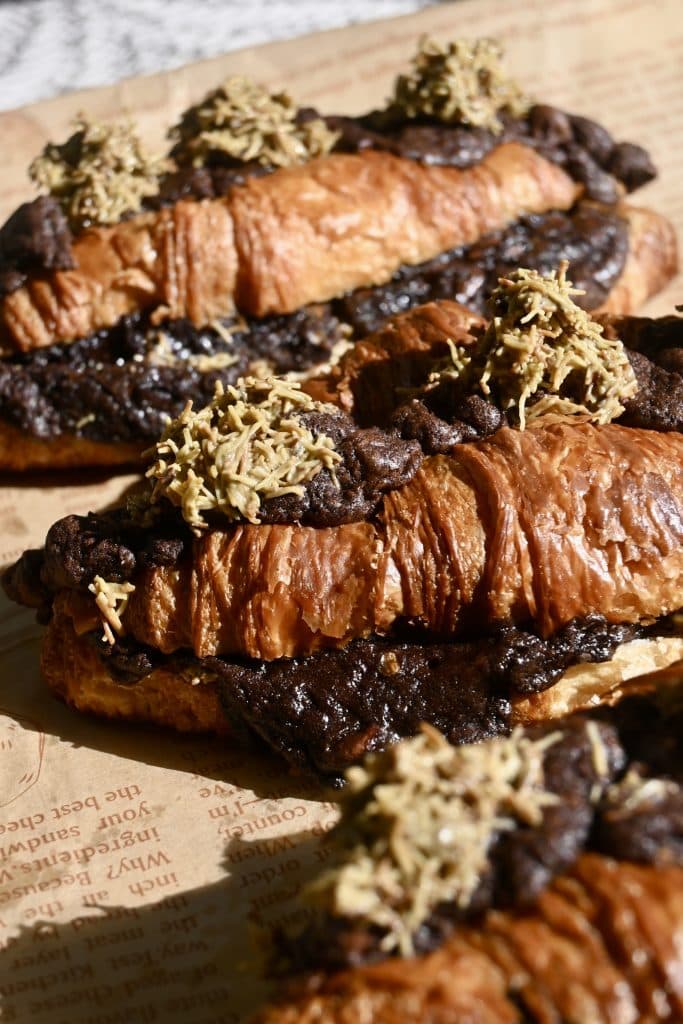 Pistachio Chocolate Croissants