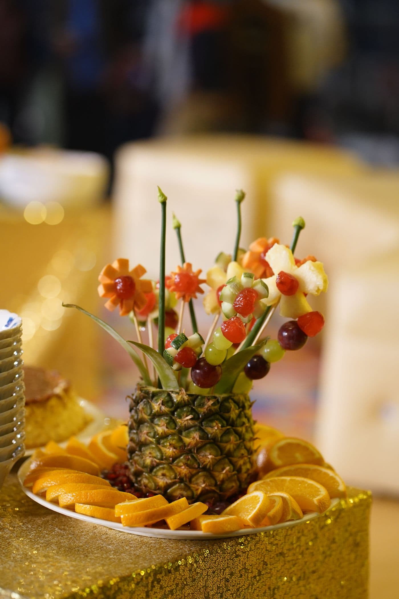 Pineapple Vase Fruit Bouquet